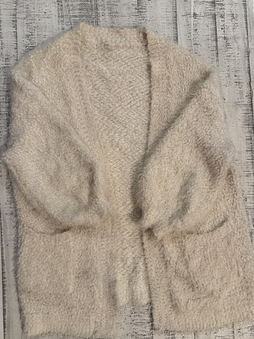 Cozy Cream Open-Front Women's Sweater Cardigan